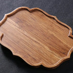 Plateau thé créatif ovale – thé artisanale traditionnelle bois Dropshipman