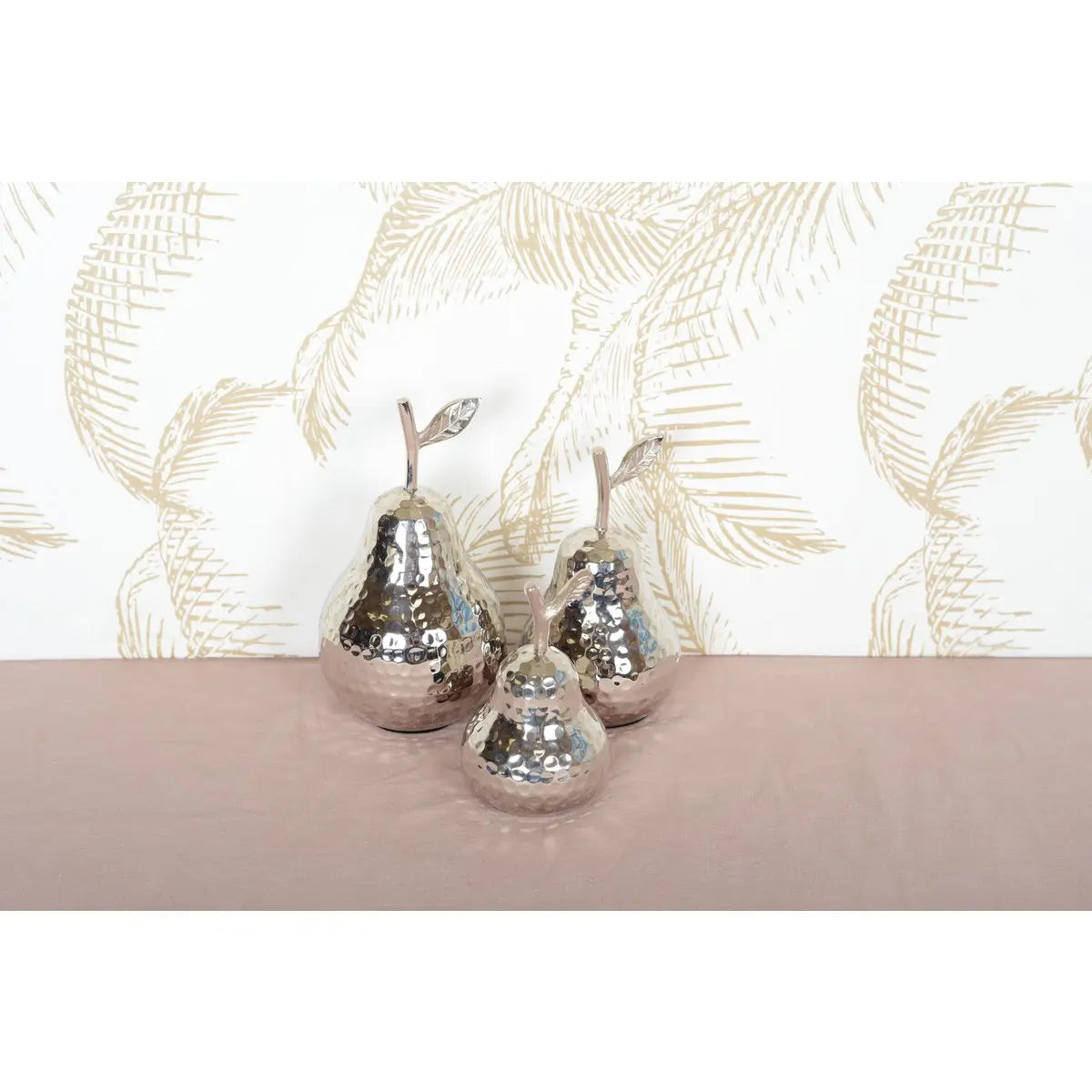 Poire décorative en argent 12x12x22.5cm AULICA