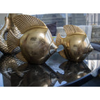Poisson décoratif doré H15cm AULICA
