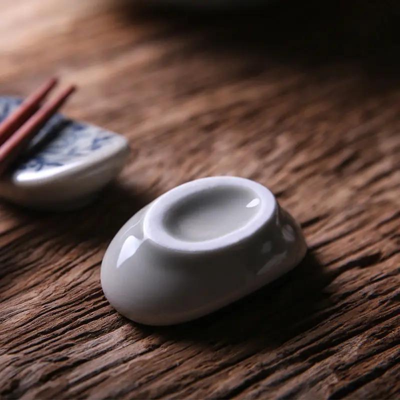 Porte-Baguettes Céramique Croissant Japonais – Repose-Baguettes Support Couverts Table Dropshipman