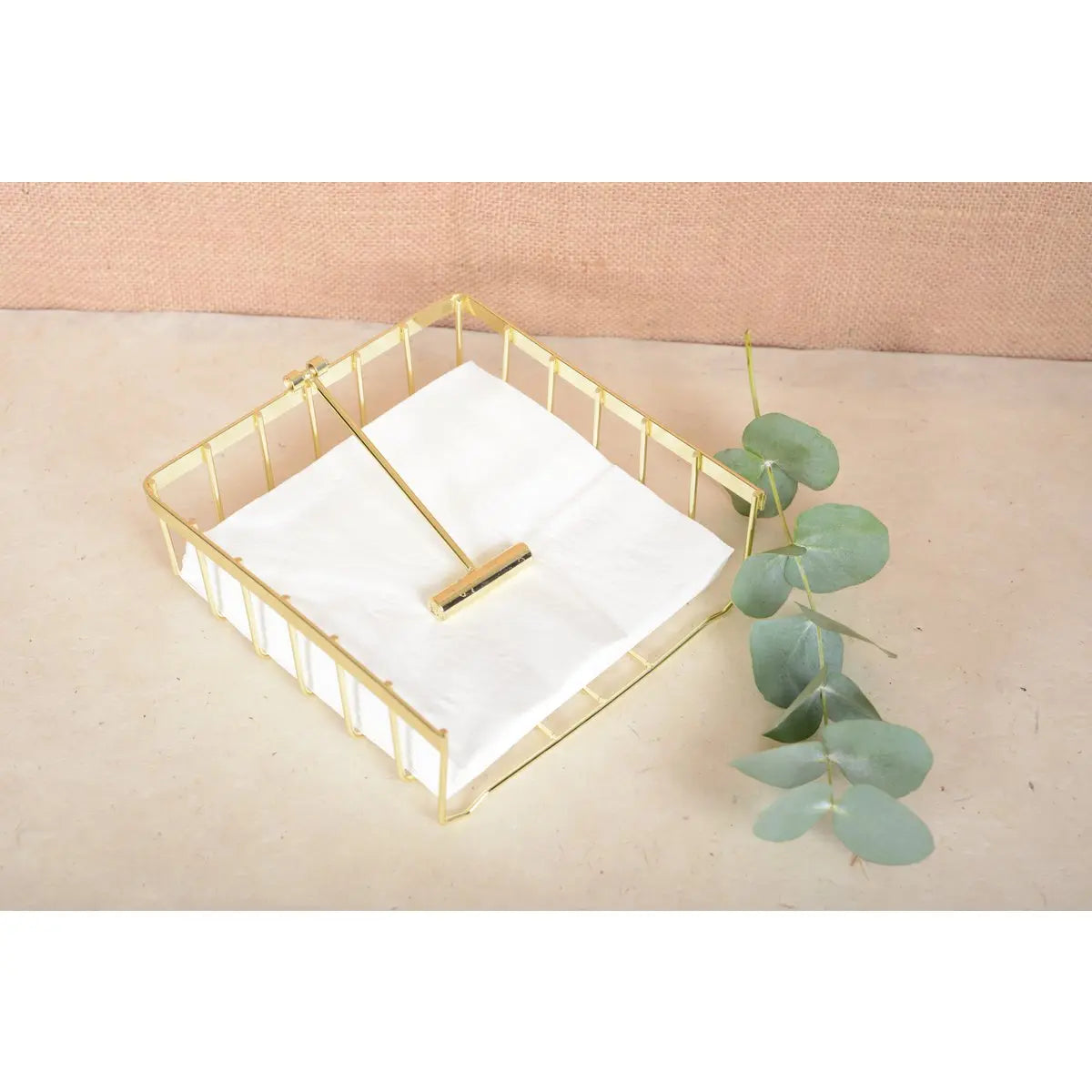 Porte-serviettes fil doré AULICA