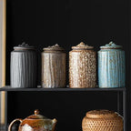 Pot Thé Hermétique Guanshan Doré – Bocal Céramique Stockage Pu'er Dropshipman