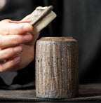 Pot Thé Hermétique Guanshan Doré – Bocal Céramique Stockage Pu'er Dropshipman