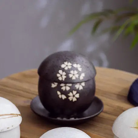 Pot Vapeur Céramique Japonais Premium – Coquetier Œufs Vapeur Restaurant Motifs Floraux Dropshipman