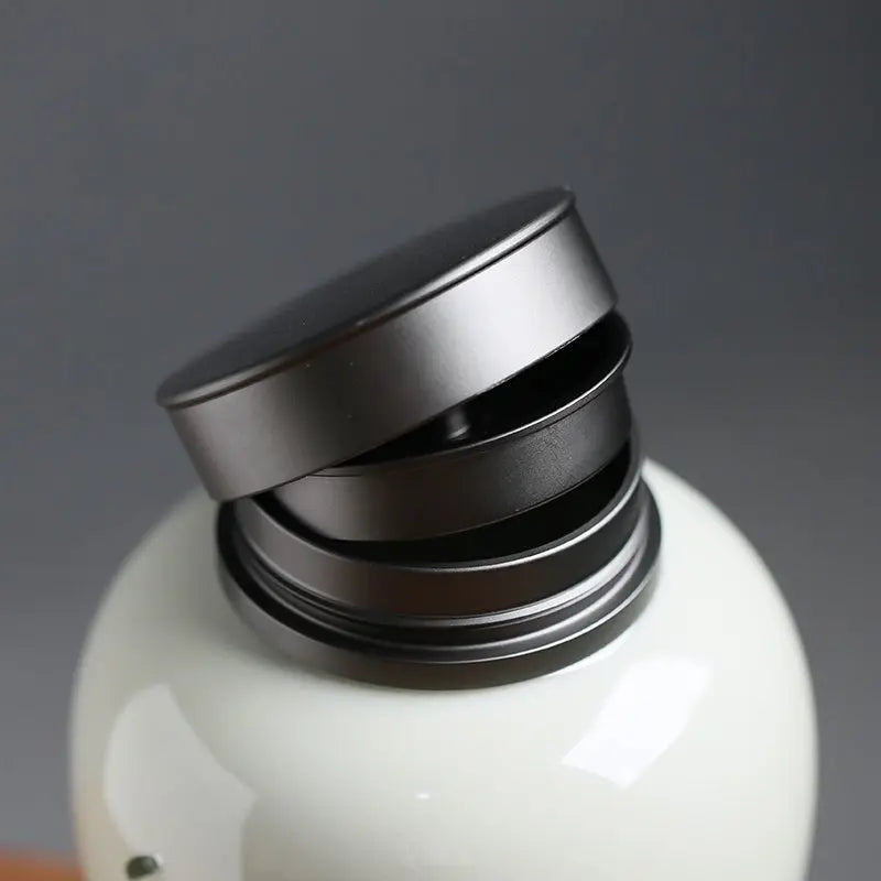 Pot à Thé Panda Peint Main – Bocal Hermétique Céramique Chinoise Dropshipman