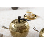 Pot a sucre forme pomme doré AULICA