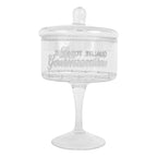Pot de conservation Ø 13x24 cm Verre Transparent Clayre & Eef.