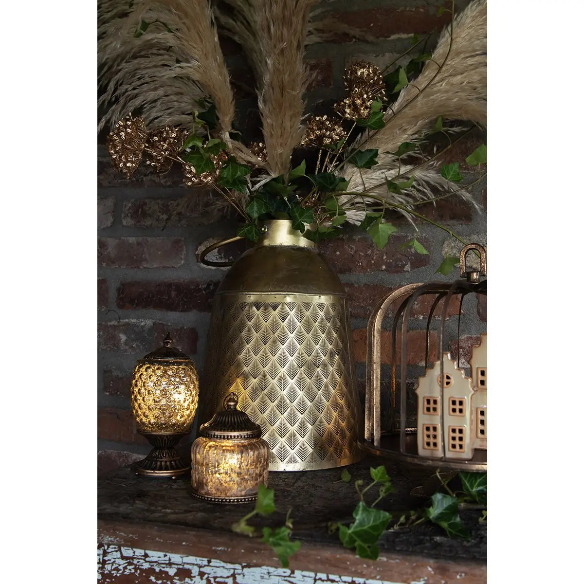 Pot de décoration en métal Ø 28x36 cm Clayre & Eef.