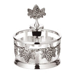 Raisins EDZARD sous-verre, avec bouchon de bouteille, argenté, diamètre 9 cm, hauteur 10 cm EDZARD-SHOP.com