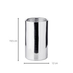 Refroidisseur de bouteilles EDZARD Nebraska, double paroi, acier inoxydable poli, hauteur 20 cm, diamètre 12 cm EDZARD-SHOP.com