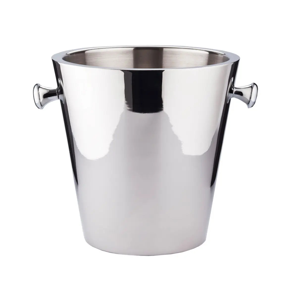 Refroidisseur de bouteilles EDZARD Sevilla avec poignées, acier inoxydable poli, double paroi, ø 22 cm, hauteur 23 cm EDZARD-SHOP.com