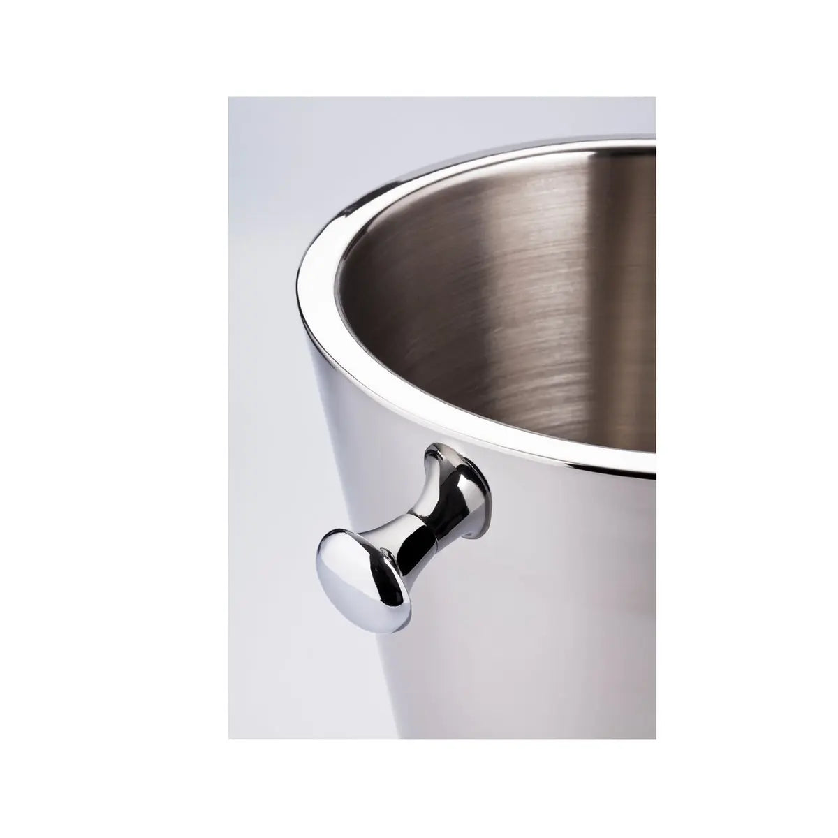 Refroidisseur de bouteilles EDZARD Sevilla avec poignées, acier inoxydable poli, double paroi, ø 22 cm, hauteur 23 cm EDZARD-SHOP.com