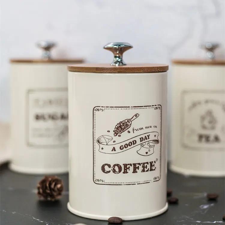 Réservoir étanchéité couvercle bambou style nordique – Boîte hermétique alliage pulvérisation Dropshipman