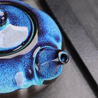 Service à thé Kung Fu rotatif en céramique – Ensemble complet avec tasses élégantes Dropshipman