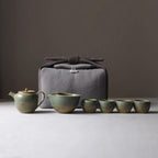 Sac Rangement Service Thé – Pochette Stockage Tissu Chinois Fait Main Dropshipman