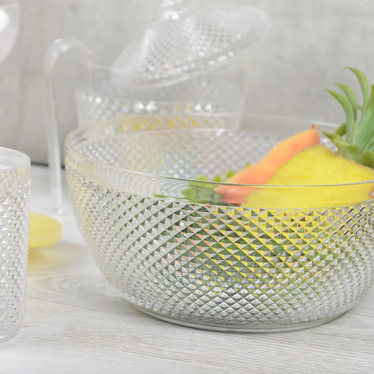 Saladier acrylique transparent diamant AULICA