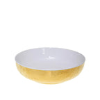 Saladier blanc et doré 25cm AULICA