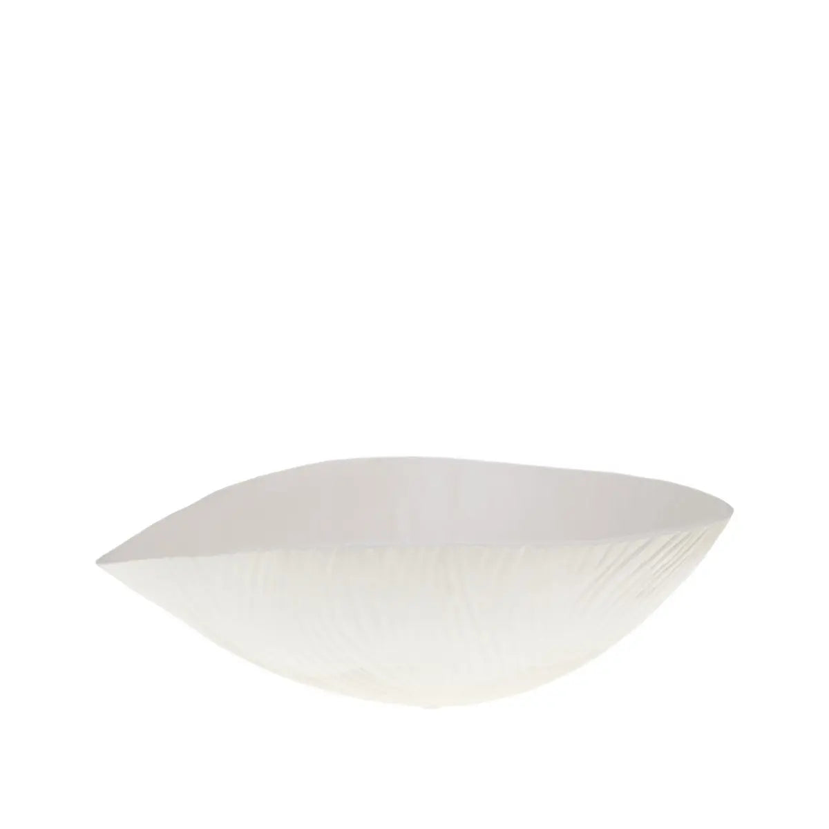 Saladier en céramique mat beige 38.5x29x14.5cm AULICA