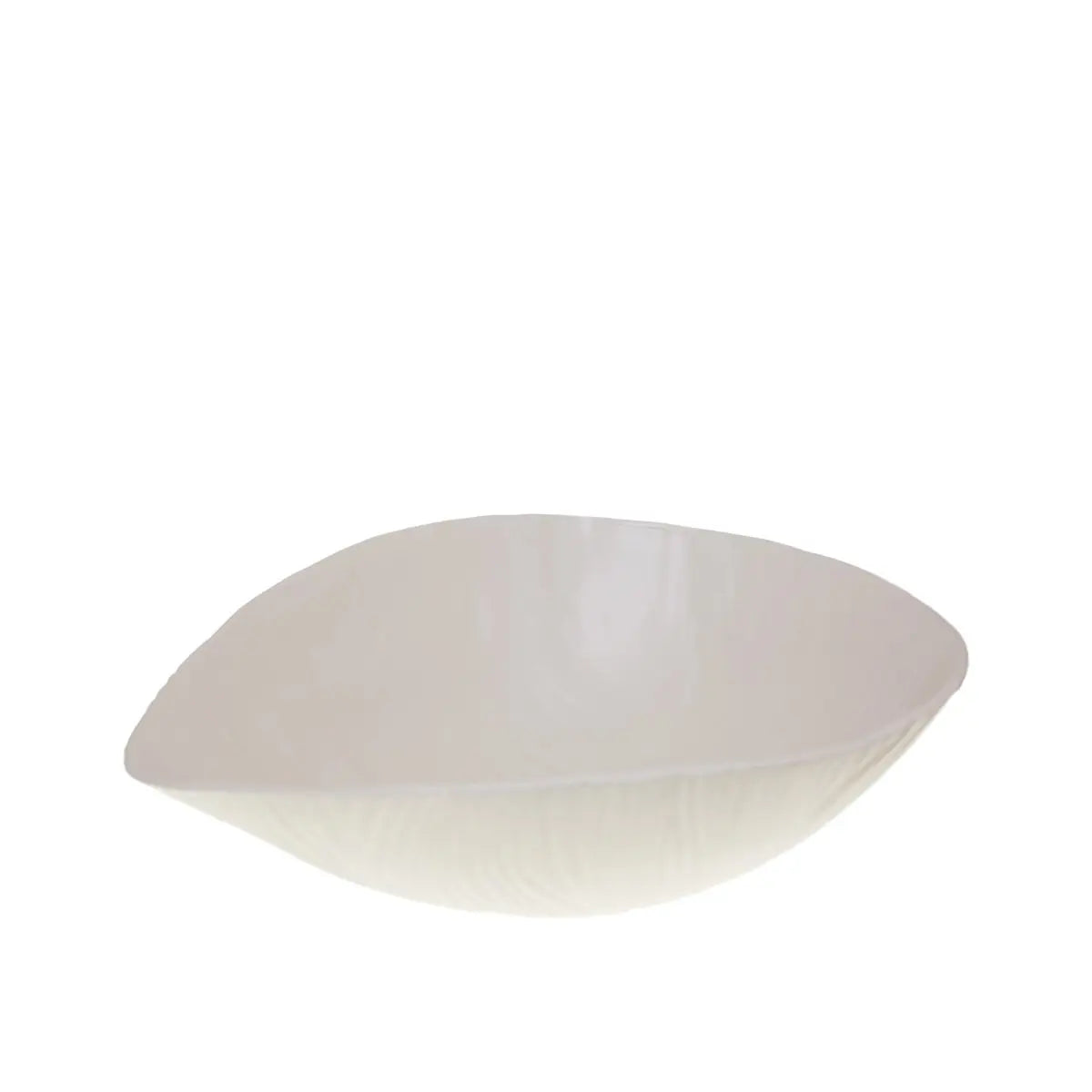 Saladier en céramique mat beige 38.5x29x14.5cm AULICA