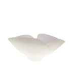 Saladier en céramique mat beige floral 41x31.5x20cm AULICA