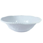 Saladier en mélamine blanche bord corde 30.5x30.5x9cm AULICA