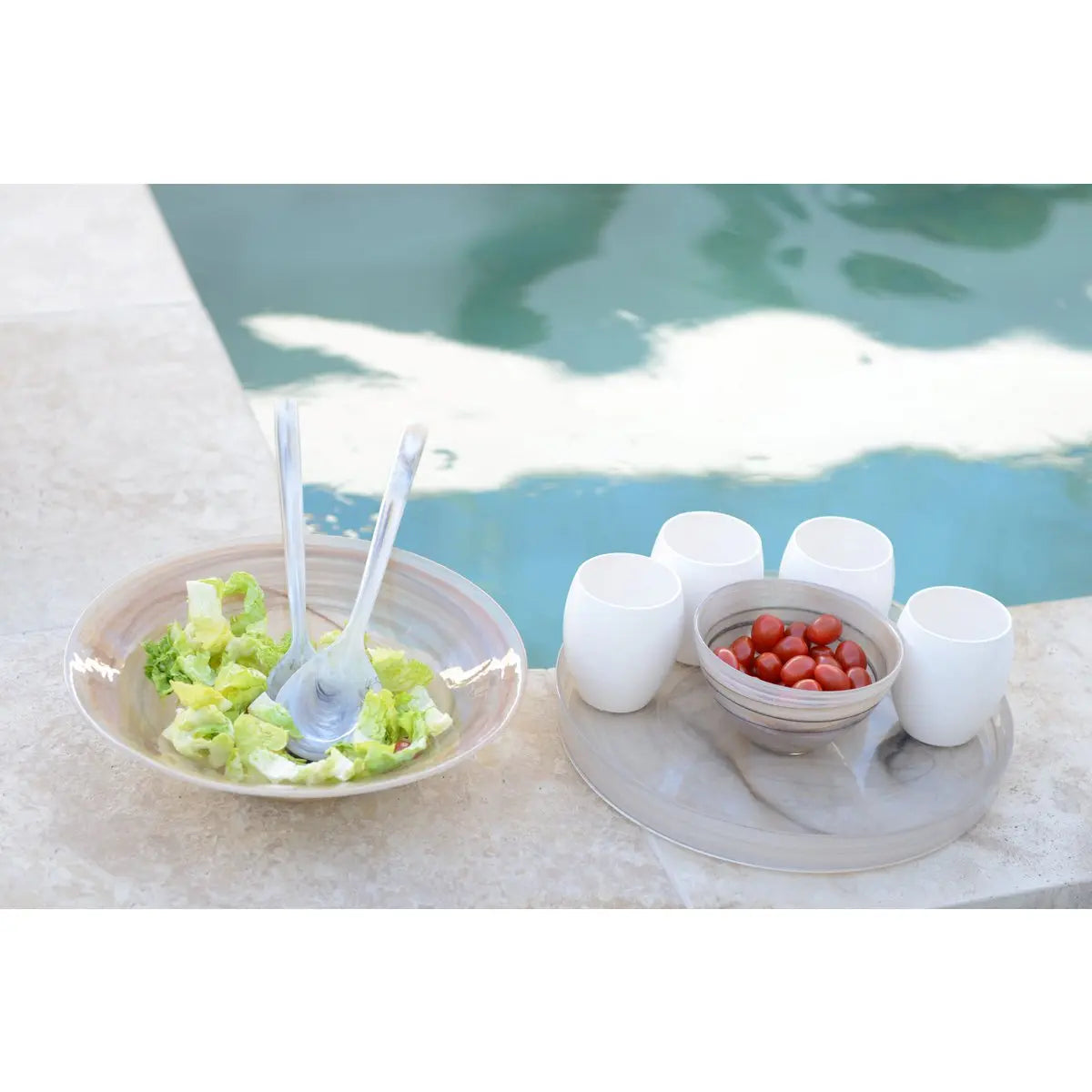 Saladier en verre Sahara 30x30x7.5cm AULICA