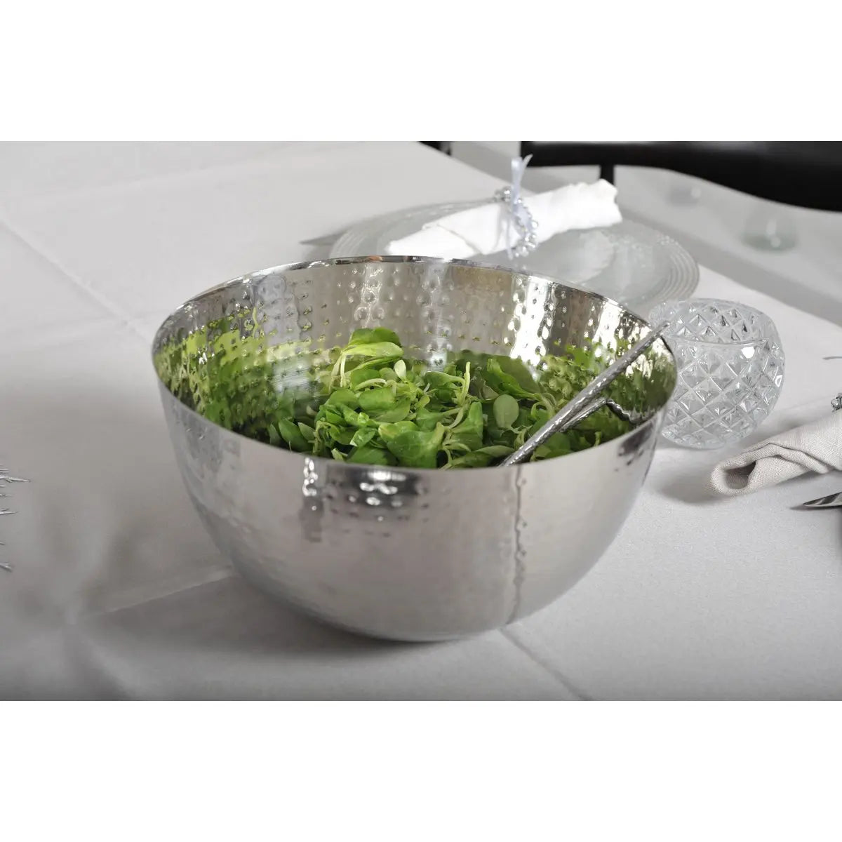Saladier inox 30cm martelé AULICA