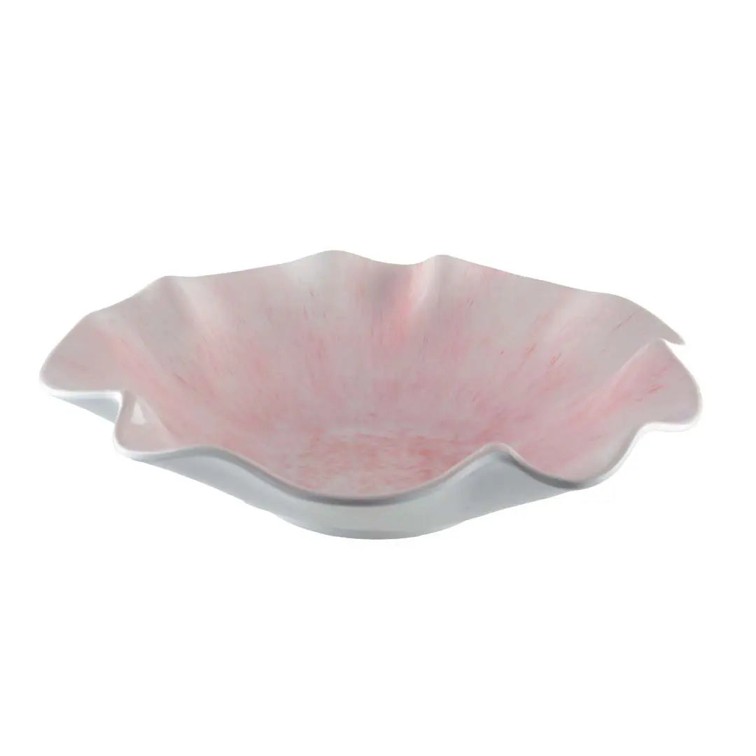 Saladier rose en mélamine 35x35x9cm AULICA
