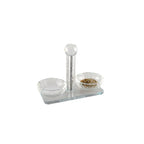Salière et poivrière double cristal AULICA