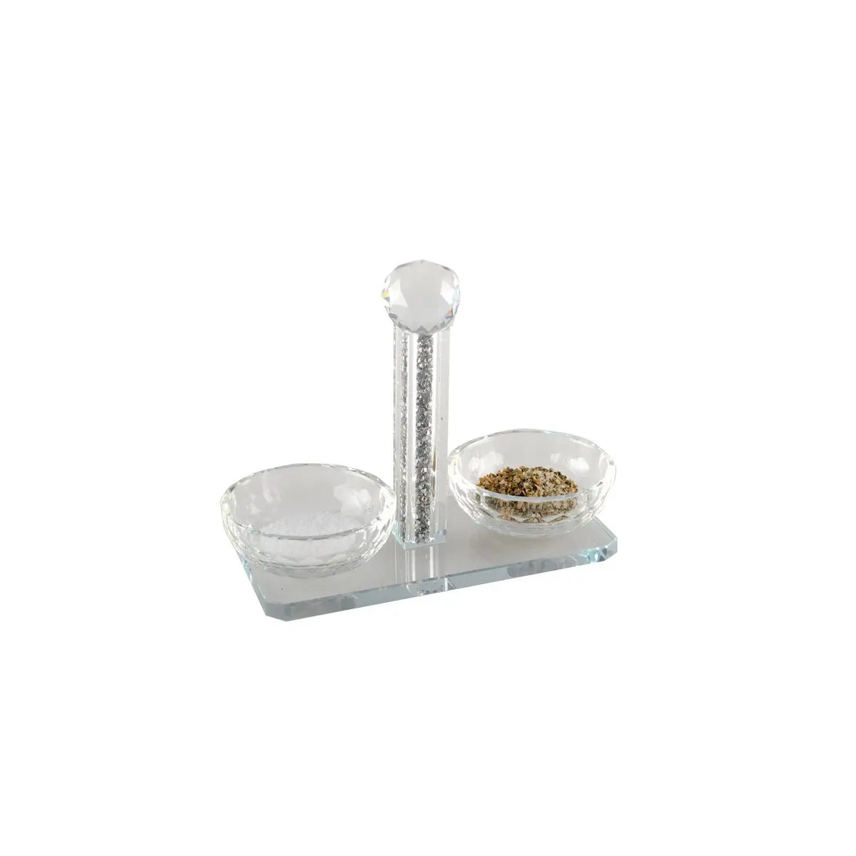 Salière et poivrière double cristal AULICA
