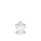 Salière transparente façon cristal avec couvercle AULICA