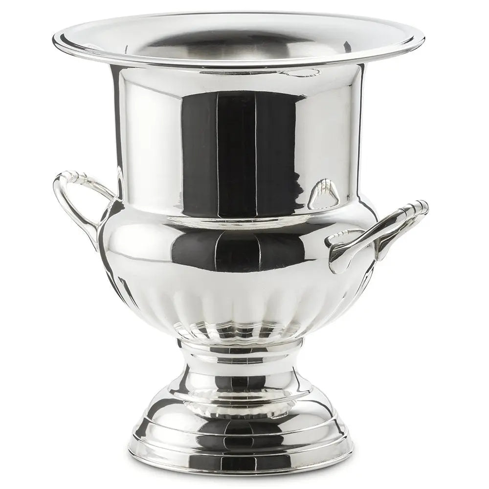 Seau à bouteilles EDZARD Queen Anne, avec poignées, lourd argenté, hauteur 26 cm, diamètre 23 cm EDZARD-SHOP.com