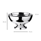 Seau à champagne EDZARD Cadiz, double paroi, acier inoxydable poli, intérieur martelé, ø 32 cm, H 21 cm EDZARD-SHOP.com