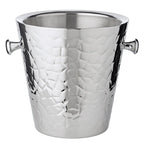 Seau à champagne EDZARD Capri avec poignées, acier inoxydable poli, motifs extérieurs, hauteur 23 cm, ø 22 cm EDZARD-SHOP.com