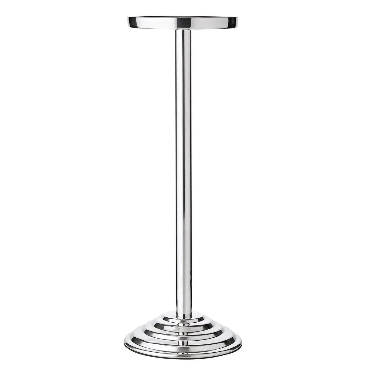 Seau à champagne EDZARD Capri avec support, acier inoxydable poli, motif extérieur, H 85 cm, glacière H 23 cm EDZARD-SHOP.com