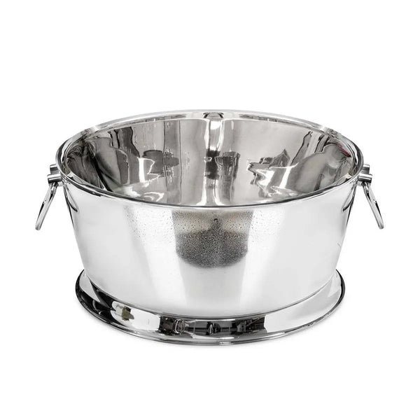 Seau à champagne EDZARD Michigan avec poignées, acier inoxydable poli brillant, double paroi, ø 53 cm, H 24 cm EDZARD-SHOP.com