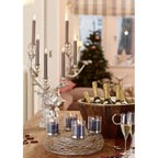 Seau à champagne EDZARD Montgomery, teck, acier inoxydable nickelé brillant, ø 46 cm, H 24 cm, poids 7,5 kg EDZARD-SHOP.com