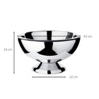 Seau à champagne EDZARD Seau à champagne Cadiz, acier inoxydable poli brillant, double paroi, diamètre 43 cm EDZARD-SHOP.com