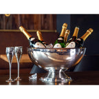 Seau à champagne EDZARD Seau à champagne Cadiz, acier inoxydable poli brillant, double paroi, diamètre 43 cm EDZARD-SHOP.com