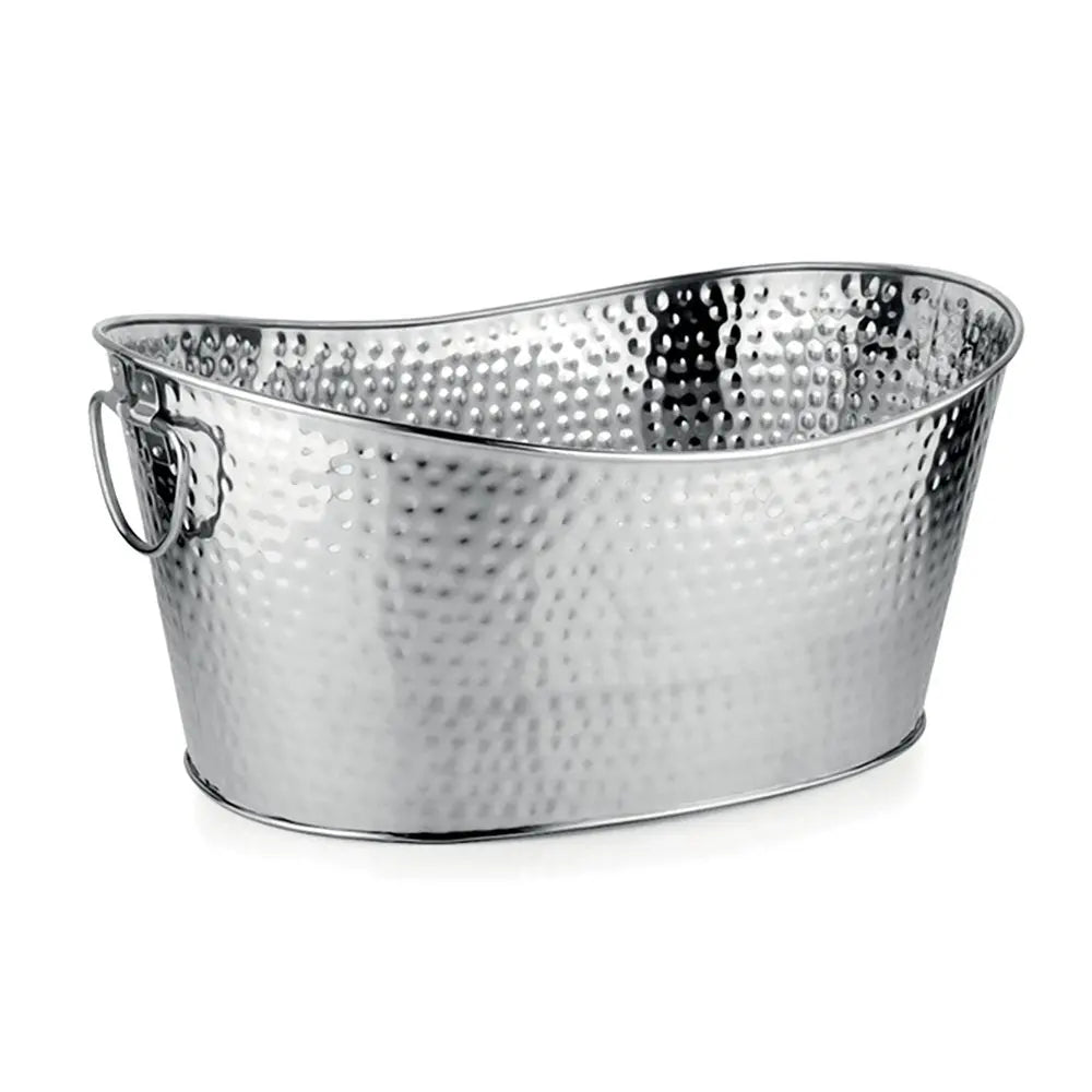 Seau à champagne argent martelé 49x35x23.5cm AULICA