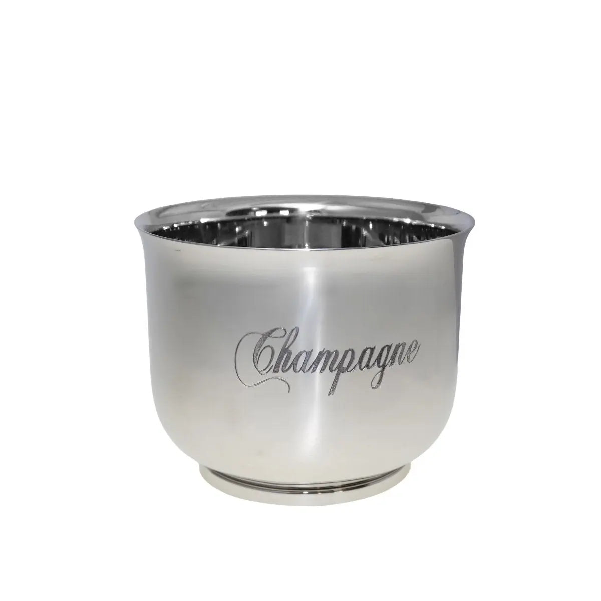 Seau à champagne magnum argent en inox 18.5x18.5x23.5cm AULICA