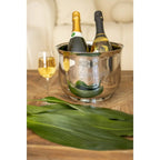 Seau à champagne magnum argent en inox 18.5x18.5x23.5cm AULICA