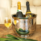 Seau à champagne magnum argent en inox 18.5x18.5x23.5cm AULICA