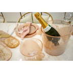 Seau à champagne paillette en résine 20x20x20cm AULICA