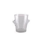 Seau à champagne verre martelé fumé AULICA