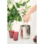 Seau à glace Seattle H16 cm, avec couvercle, tamis et pince à glace EDZARD-SHOP.com