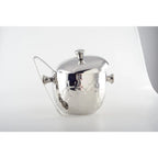Seau à glaçons argent double paroi avec pince 16x16x18cm AULICA