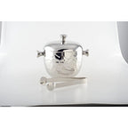 Seau à glaçons argent double paroi avec pince 16x16x18cm AULICA