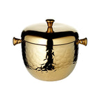 Seau de glace Rico Gold H 21 cm, avec tamis et pince à glace EDZARD-SHOP.com