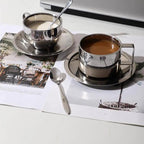 Service Café New-York  – Tasse Soucoupe Cuillère Familiale Dropshipman